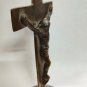 Real Antique Iron Made Jesus Statue Cross Statue For Decorative 6 inch