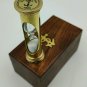 Brass Mini Sand Timer Hourglass With Wood Box Nautical gift