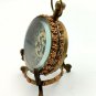 Antique Style Brass Desk Clock Special Stand design Collectible Table decorative