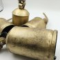 Set of 3 Handmade Rustic Vintage Lucky Cow Bells On Rope 20cm Wall Hanging
