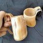 Set of 4 Real Buffalo Horn Made Mini Tankard Shot cup Drinking Beer Tequila