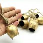Round Rustic Tin Bells Christmas D&Atilde;&copy;cor Bells Set of 12 Cow Bell, Festive d&Atilde;&copy;cor