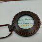 Set of 6 Vintage Leather Strap Necklace Magnifying Glass Magnifier Pendant