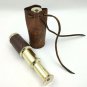 Pirates Nautical Brass Telescope With Leather Holder Potli marine Maritime Gift
