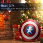 Prop Captain America Shield-22" size Metal Made with Leather Cover Gift