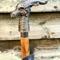 Victorian handmade Dragon Steampunk Walking Stick Cane-AL Handle Wooden Walking