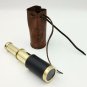 Pirates Nautical Brass Telescope With Leather Holder Brown marine Maritime Gift