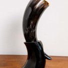 Real Ox Horn Mug Viking Style Drinking Horn Stand Collectible Decorative