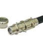 Brass Telescope Handle Nickel Finish Wood Walking stick cane 3 fold open