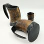 Set of 2 Viking Drinking horn mugs Tankard for beer ale best gift for groomsman