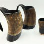 Set of 2 Viking Drinking horn mugs Tankard for beer ale best gift for groomsman