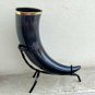 Real Ox Horn Mug Drinking Beer Viking Style Beautiful Metal Stand For Decorative