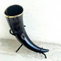 Real Ox Horn Mug Drinking Beer Viking Style Beautiful Metal Stand For Decorative