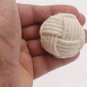 Set of 6 White Cotton Rope Door Knobs/Rope Knot Drawer Pulls and Knobs/Pull