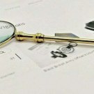 Hand magnifier Mini hand magnifier for bookmark Brass made