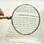 Hand magnifier Mini hand magnifier for bookmark Brass made