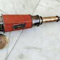 Nautical Marine Solid Brass & Leather Telescope Pirate Spyglass Hexagon Shape
