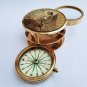 Brass 3 in 1 compass Calendar magnifier Nautical Flipout Style Compass Gift