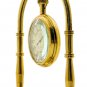 Brass Shiny Polished Desk Clock Base Compass Victorian Style Table Decorative