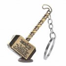 Thor Keychain Hammer Thor Hammer Keychain Metal Keychain Brown Finish