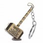 Thor Keychain Hammer Thor Hammer Keychain Metal Keychain Brown Finish
