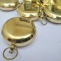 Set of 12 Brass Shiny Push Button Pocket Lid Compass Nautical Compass 2 inch