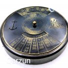 Brass black antique calendar 100 yrs paper weight table gift