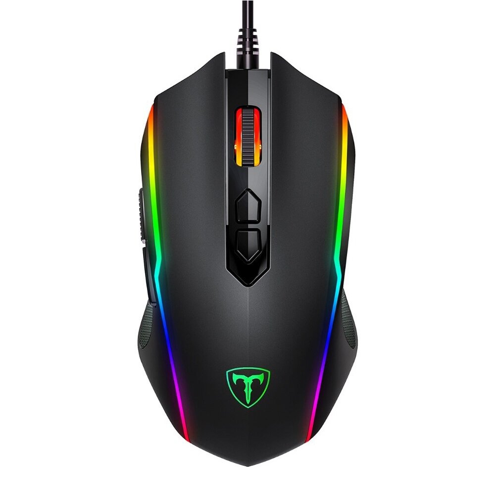 PICTEK RGB GAMING MOUSE 8 PROGRAMMABLE BUTTONS 7200 DPI ADJUST OPTICAL ...