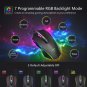 PICTEK RGB GAMING MOUSE 8 PROGRAMMABLE BUTTONS 7200 DPI ADJUST OPTICAL WIRED