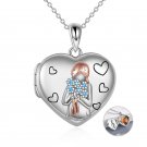 Mothers Day Gift 2022 Sterling Silver Heart Locket That Holds Pictures Memory Locket Necklace
