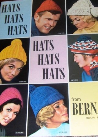 Hats Berets Beanies Vintage Knitting Crochet Pattern Hats Hats Hats from Bernat 165 Berets