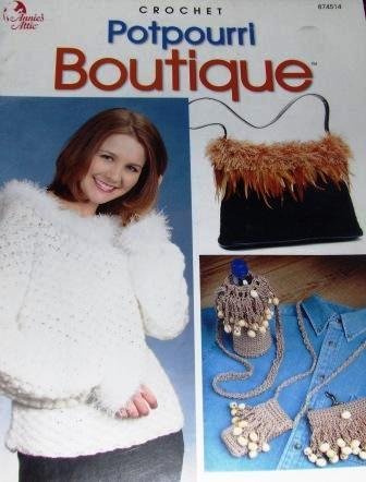 Crochet Boutique, a potpourri of patterns for purses, hats, scarves, slippers from Annie's Attic