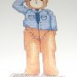 Cross Stitch Pattern Bear Occupations Policeman Teacher Farmer Artist Secretary Navy Man, Army Man