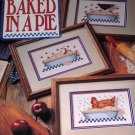 Cross Stitch Pattern Baked In an Apple Pie Leisure Arts Country Style for Pictures, Bread Cloth