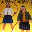Columbia Minerva 740 Fair Isle Knitting Pattern child Scottish Plaid Sweater Socks, Hats
