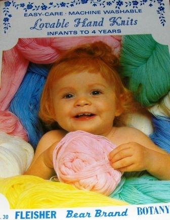 Vintage Children Infants Knitting Pattern Booklet Babies Afghans Lovable Hand Knits Booties Bonnets