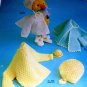 Vintage Children Infants Knitting Pattern Booklet Babies Afghans Lovable Hand Knits Booties Bonnets