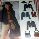 Junior Simplicity Sewing Pattern 5836  Jacket Hat Purse Vest Pattern Size 3/4 to 9/10  UNCUT