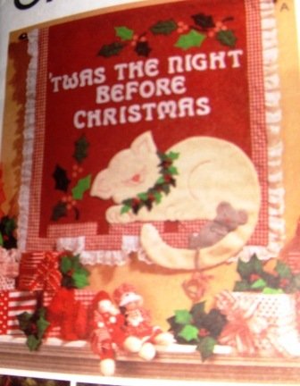 Sewing Pattern Christmas Stockings Ornaments Night Before Christmas Wall Hanging McCall's 8443