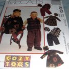 Toddlers Polar fleece dress, vest, pull-on pants and hats  McCall's Sewing Pattern 9603 size 2,3,4