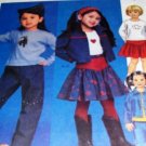 Casual Wear School Girl Jacket skirt, pants and shirt  Sewing Pattern McCall's 3745 Size 6,7,8