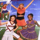 Girls Cheerleading Uniform Simplicity 8294 Team Spirit Size 12,14 Sewing Pattern Skirt top