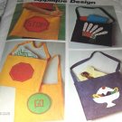 Tote Bag with transfers for appliques and cross stitch sewing pattern Simplicity 6488 14" x 16"