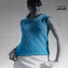 Retro Hilde Knitting Pattern Shell Fashions in Wool Sleeveless Sweaters Womens MIsses sizes