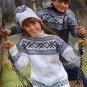 Classics for Children knitting patterns ski sweaters flower sweater Brunswick Sizes 4 to 14
