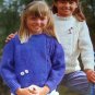 Classics for Children knitting patterns ski sweaters flower sweater Brunswick Sizes 4 to 14