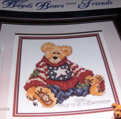 Cross Stitch Pattern Boyds Bears Eddie Proud to be a ...