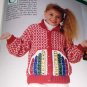 Aran Afghan Herrschners Magazine Crochet Patterns July August 1990 Edgings Baby Crayon Sweater