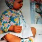 Knitting and Crochet Vintage Pattern Bernat Babies Gown Layettes Afghans Dress