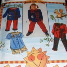 Simplicity Sewing Pattern 7277 Childs pants, shorts and top sets Just Be Cuz Size 5,6,7,8